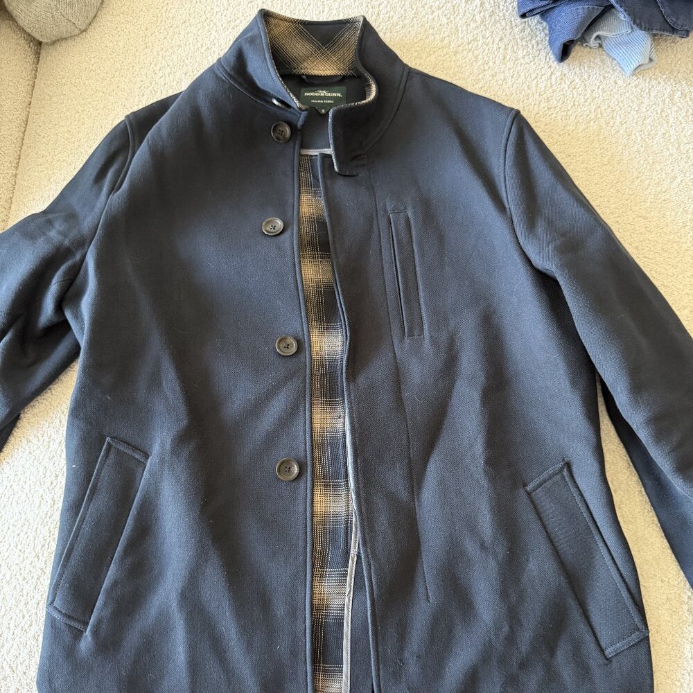 Rodd & Gunn Navy Jacket Button Front Italian Fabric Size S